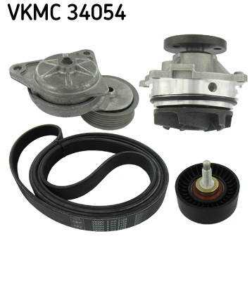 SKF Wasserpumpe + Keilrippenriemensatz VKMC 34054